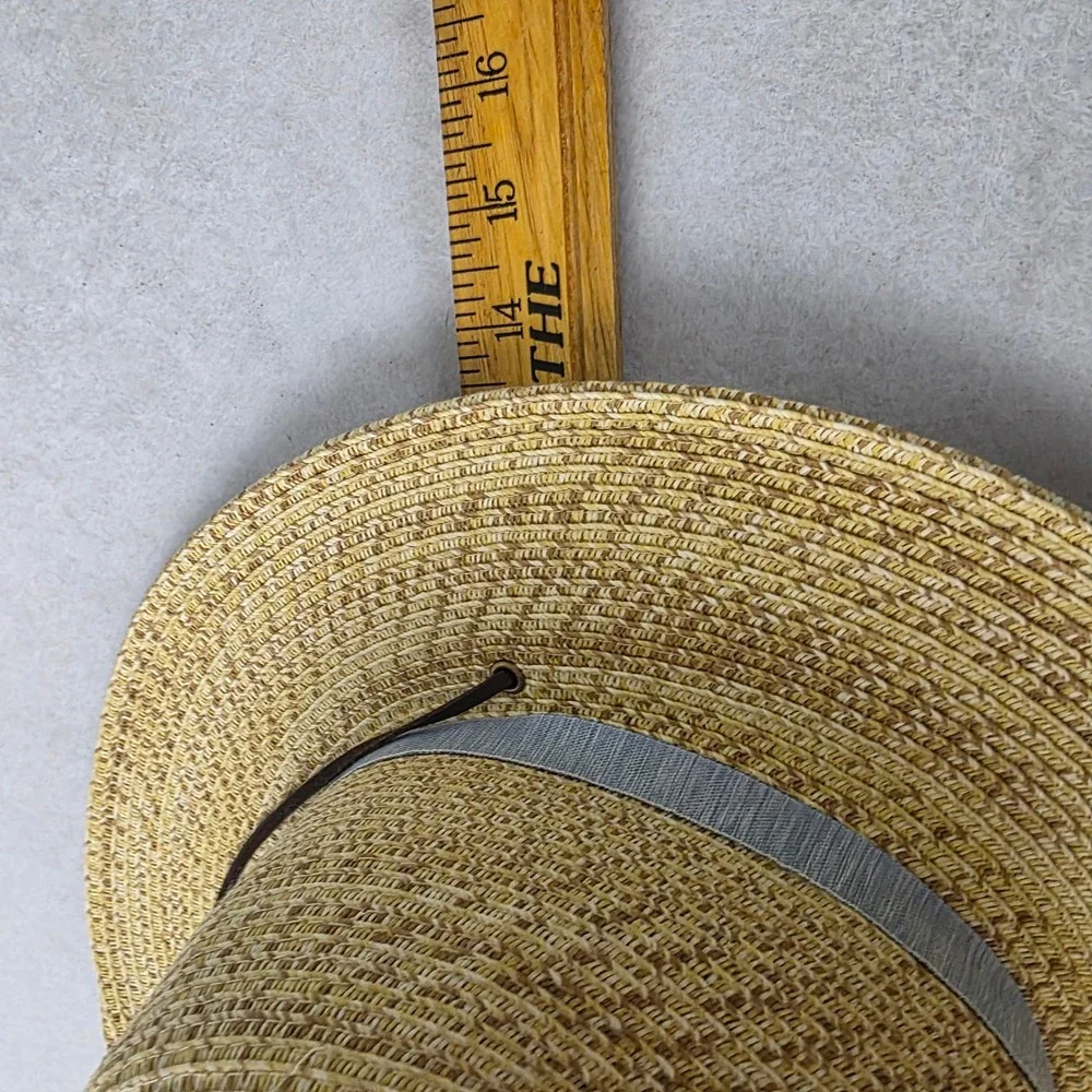Goodfellow & Co Men's M/L Straw Sun Hat Wide Brim Chin Cord Outdoor Safari